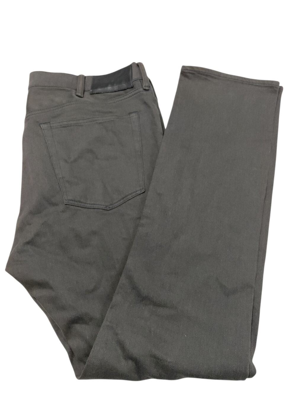 Polo Ralph Lauren Slim Straight Charcoal Denim Jeans RL Button Fly Size 38/32
